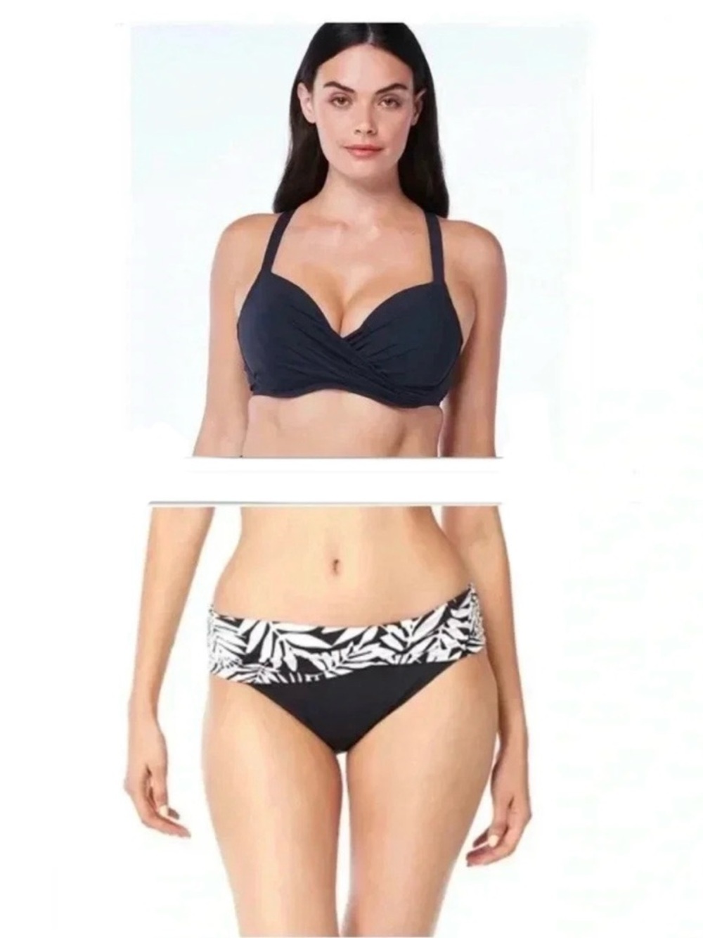 BLEU ROD BEATTIE KORE UNDERWIRE CROSS BACK AND BIKINI BOTTOM